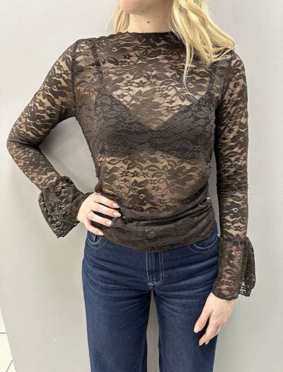 Maglia manica lunga San Babila - marrone