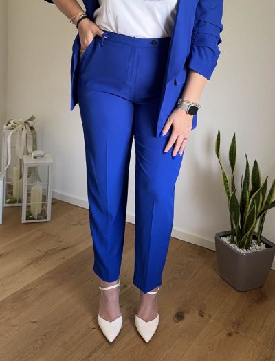 Pantalone morbido. gamba dritta. vest... - blu cina