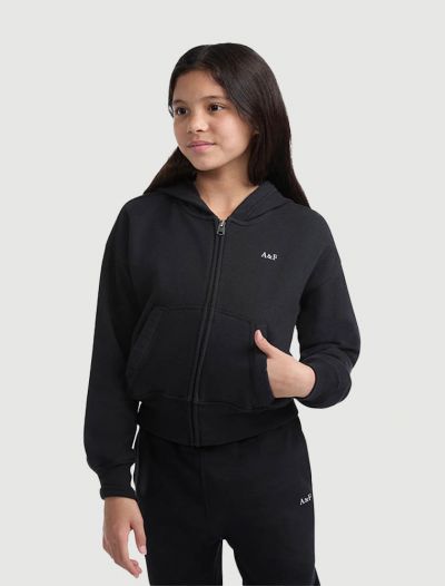 Maglia in felpa aperta Abercrombie & Fitch - antracite