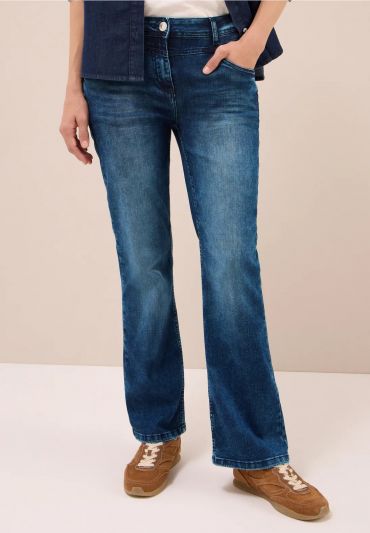 Pantalone jeans curvy. vestibilità sl... - blu medio