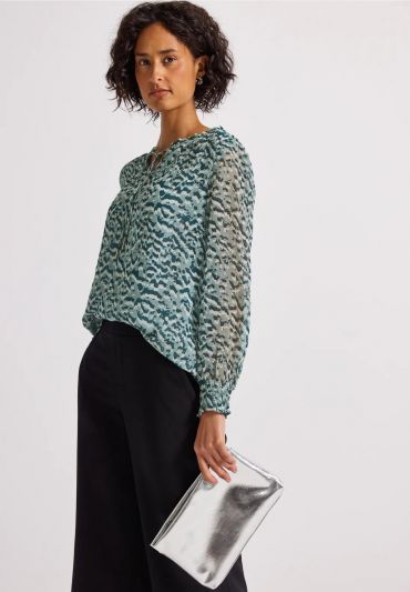 Camicia manica lunga Street One - blu