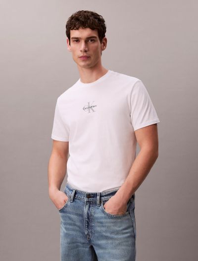 T-shirt manica corta Calvin Klein - bianco