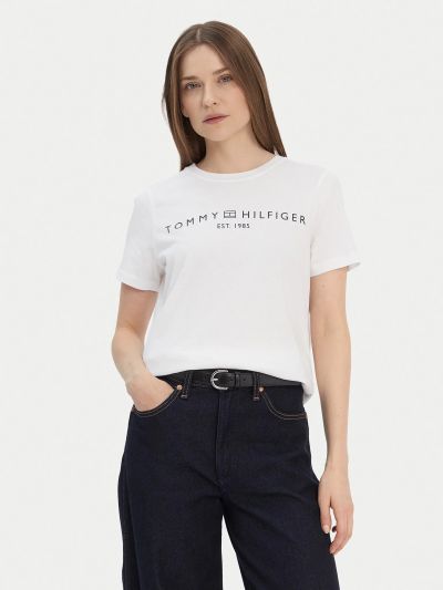 T-shirt manica corta Tommy Hilfiger - bianco