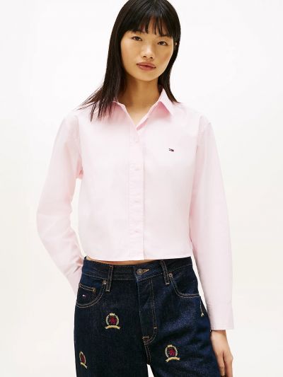 Camicia manica lunga Tommy Jeans - pink