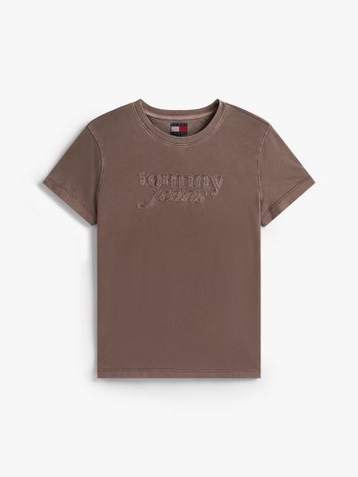 T-shirt manica corta Tommy Jeans - brown