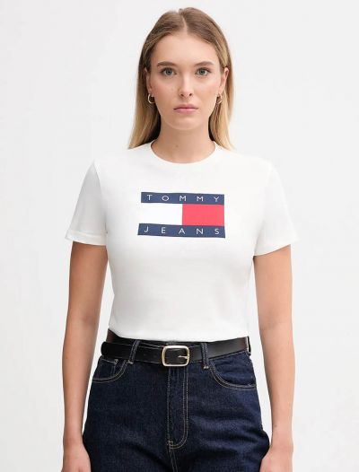 T-shirt manica corta Tommy Jeans - ecru