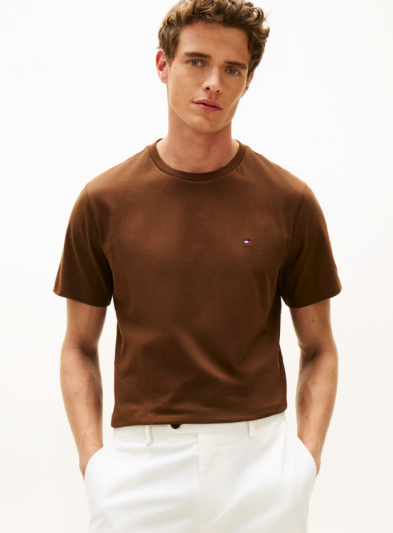 T-shirt manica corta Tommy Hilfiger - brown