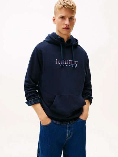 Maglia in felpa cappuccio Tommy Jeans - blu