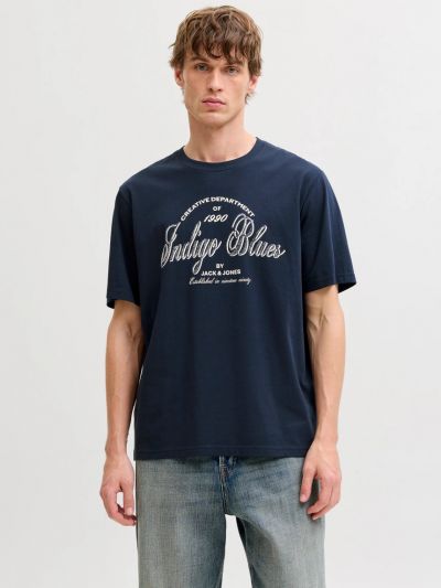 T-shirt manica corta Jack & Jones - blu navy