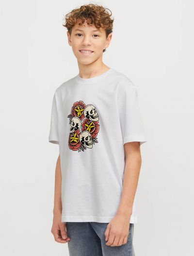 T-shirt manica corta Jack & Jones - white