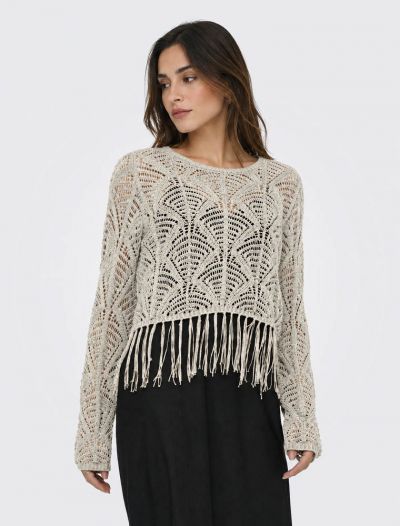 Maglia manica lunga Only - beige