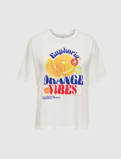 T-shirt manica corta Only - cloud dancer
