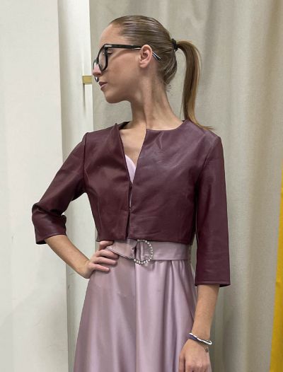 Giacca bolerino Rinascimento - bordeaux