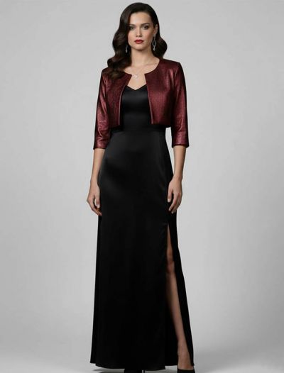 Giacca bolerino Rinascimento - bordeaux