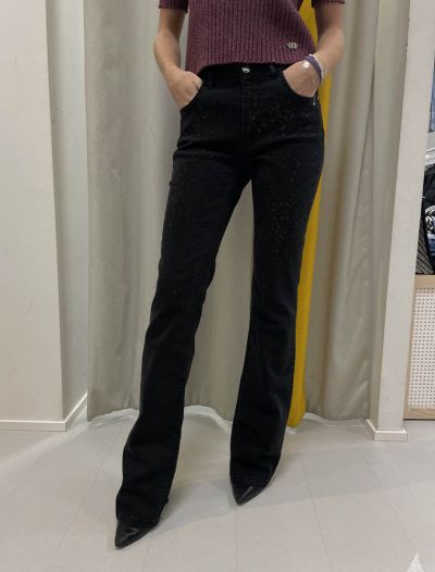Pantalone jeans Rinascimento - nero