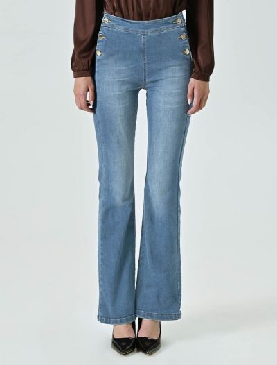 Pantalone jeans Rinascimento - azzurro