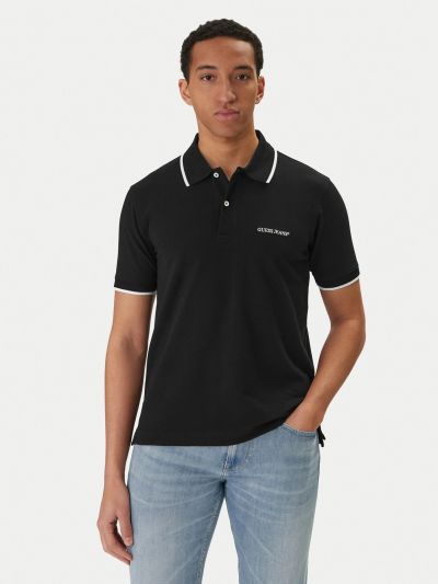 Polo manica corta Guess Jeans - black