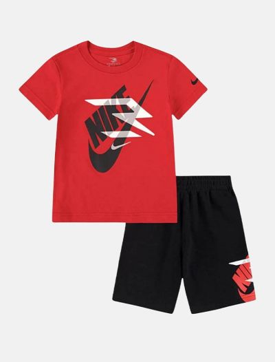 Completo maglia e pantalone corto Nike - rosso