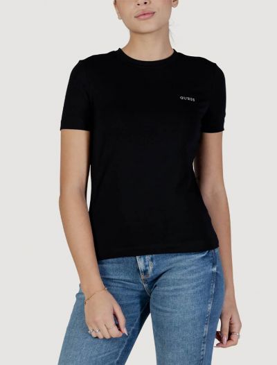 T-shirt manica corta sportiva Guess - nero