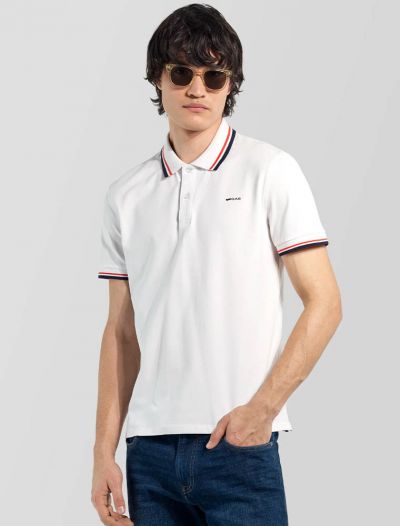 Polo manica corta Gas - white