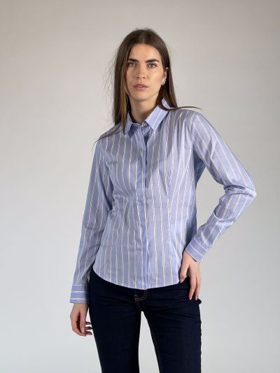 Camicia manica lunga Emme - azzurro