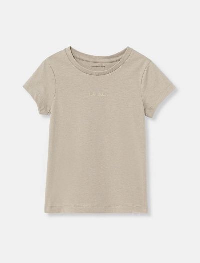 T-shirt manica corta Calvin Klein - sabbia