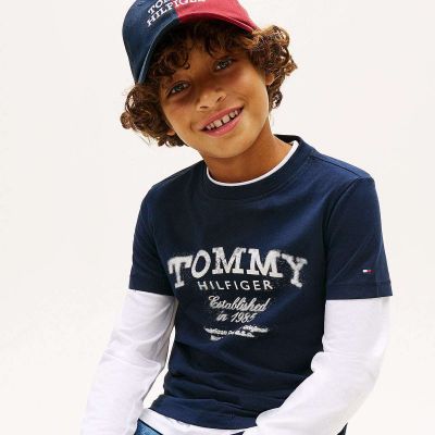 T-shirt manica corta Tommy Hilfiger - navy