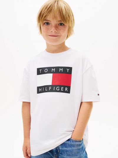 T-shirt manica corta Tommy Hilfiger - white