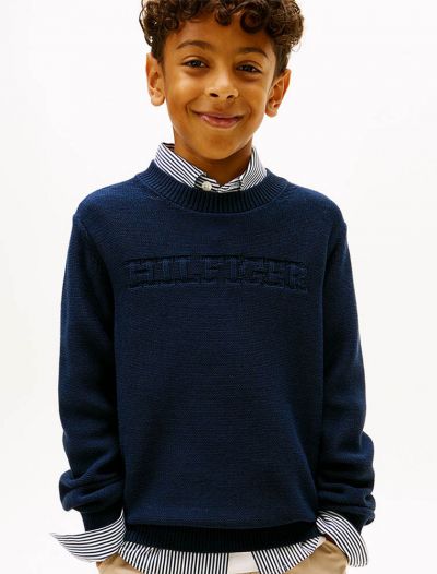 Pullover manica lunga Tommy Hilfiger - navy