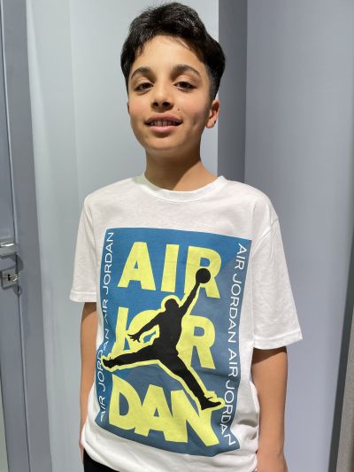 T-shirt manica corta sportiva Jordan - white