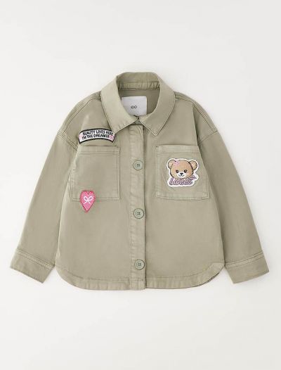 Camicia manica lunga casual I Do - verde militare