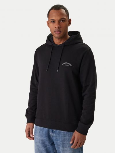 Maglia in felpa cappuccio Jack & Jones - black