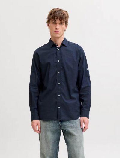 Camicia manica lunga Jack & Jones - navy blazer