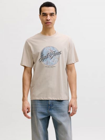 T-shirt manica corta Jack & Jones - moon grey