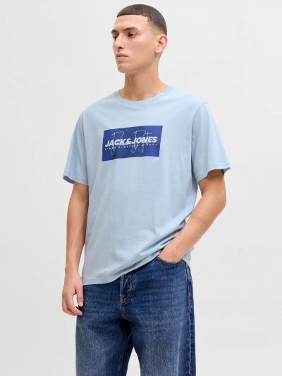 T-shirt manica corta Jack & Jones - azzurro