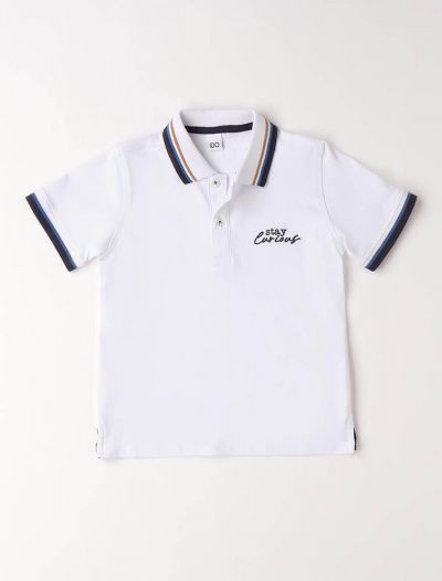 Polo manica corta I Do - bianco