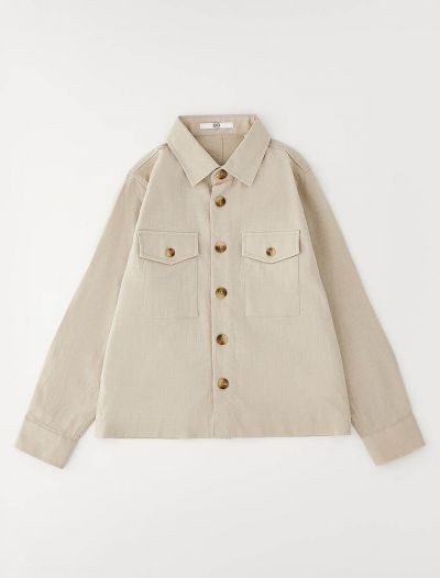 Camicia manica lunga casual I Do - beige