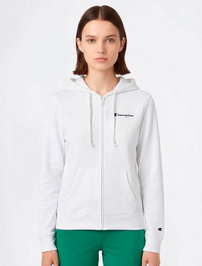 Felpa sportiva aperta Champion - white