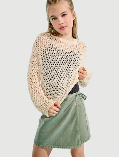 Maglia manica lunga Only - panna