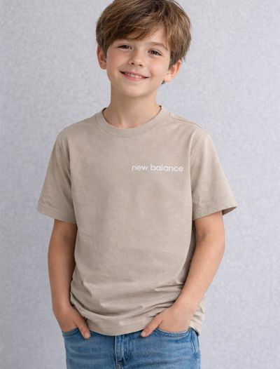 T-shirt manica corta sportiva Newbalance - beige