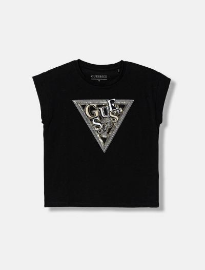 T-shirt manica corta Guess - nero