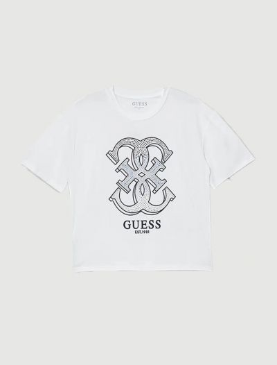 T-shirt manica corta Guess - bianco