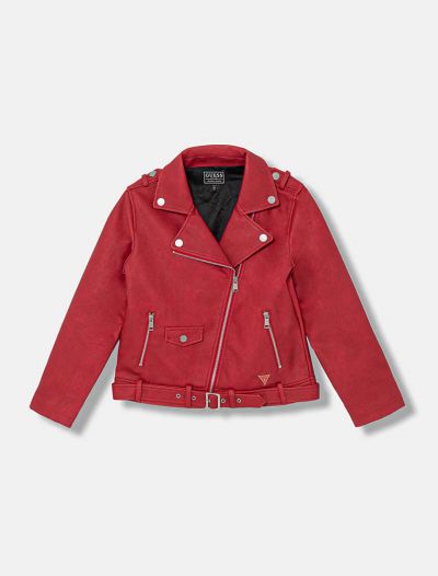 Giubbino ecopelle Guess - rosso