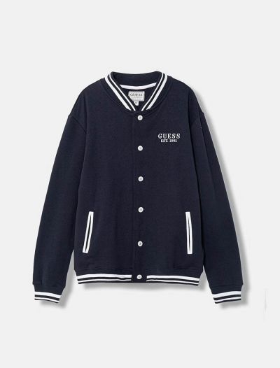 Maglia in felpa aperta Guess - blu