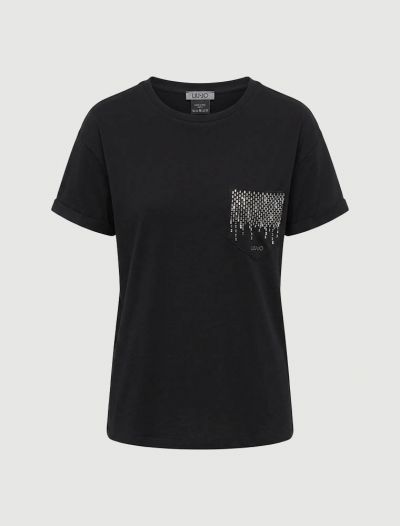 T-shirt manica corta Liu Jo - nero