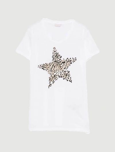 T-shirt manica corta Liu Jo - bianco