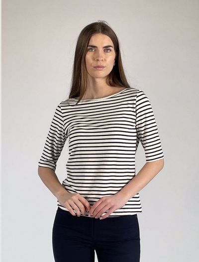 T-shirt manica corta 24j By Pennyblack - blu bianco