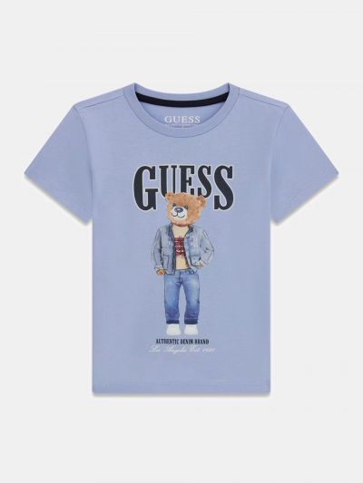 T-shirt manica corta Guess - azzurro