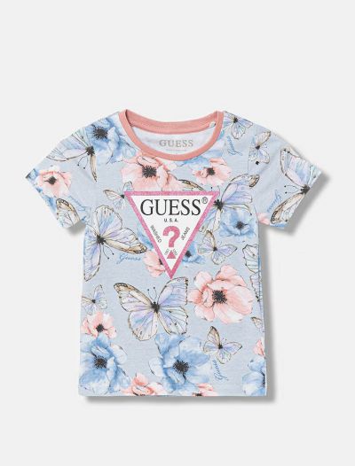 T-shirt manica corta Guess - azzurro