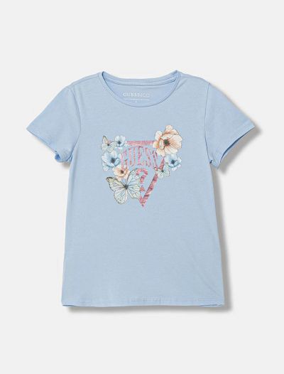 T-shirt manica corta Guess - azzurro